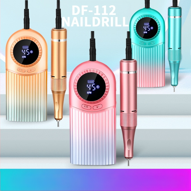 Galingas, ilgai tarnaujantis nagų grąžtas ir nagų lako valiklis, greitas, tylus ir be vibracijos, efektyvus ir tylus