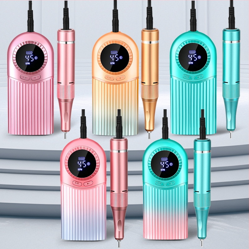 Galingas, ilgai tarnaujantis nagų grąžtas ir nagų lako valiklis, greitas, tylus ir be vibracijos, efektyvus ir tylus