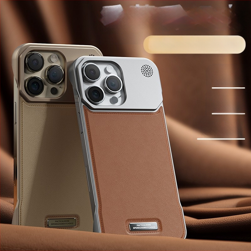 Piemērots Iphone16Promax mobilā tālruņa maciņam aromterapijas ādu, neredzams, magnētisks piesūceknis, Apple 17/15 bezmalu aizsargs pret kritieniem