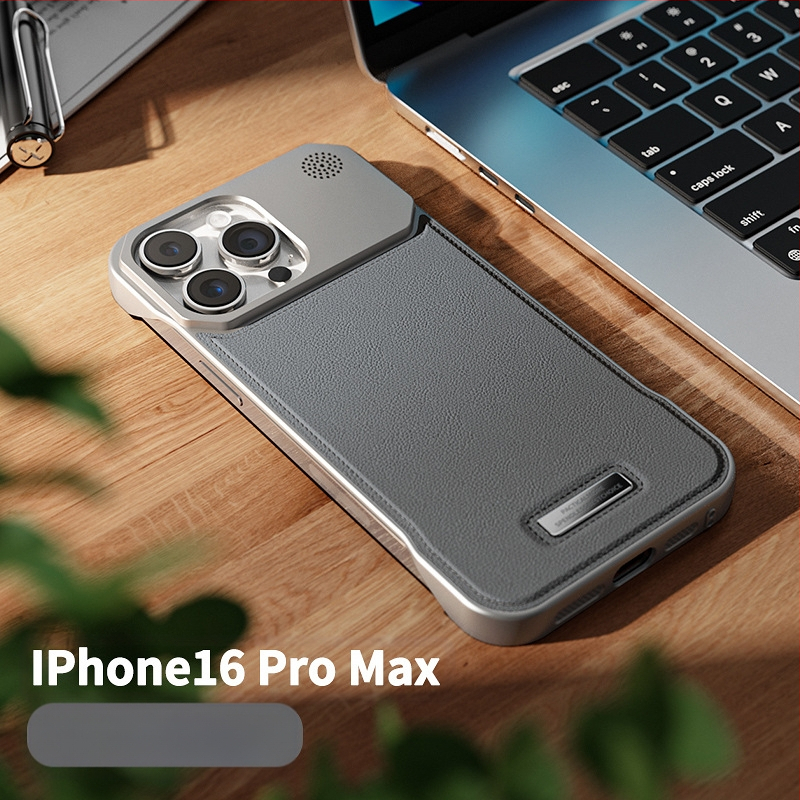 Piemērots Iphone16Promax mobilā tālruņa maciņam aromterapijas ādu, neredzams, magnētisks piesūceknis, Apple 17/15 bezmalu aizsargs pret kritieniem