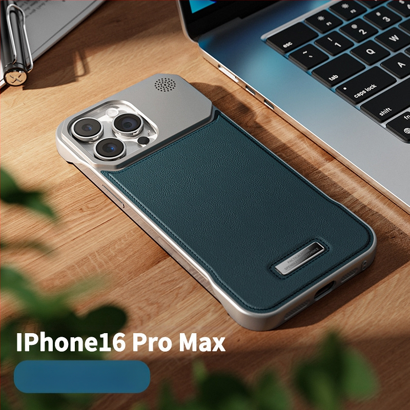 Piemērots Iphone16Promax mobilā tālruņa maciņam aromterapijas ādu, neredzams, magnētisks piesūceknis, Apple 17/15 bezmalu aizsargs pret kritieniem