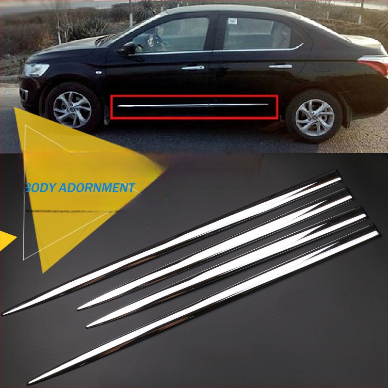 Automobilio durelių galvanizuotos chromuotos dekoratyvinės juostelės lipdukai modifikuoti kėbulo šoniniai slenksčiai apsaugai nuo įbrėžimų anglies pluošto juostelės lipdukai