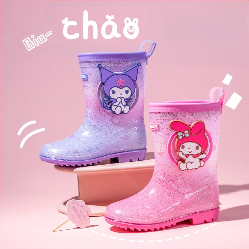 Sanrio vihmajalatsid naiste tarretisega laste Kulomi armsad Meruti lasteaia kooli libisemiskindlad veekindlad vihmasaapad