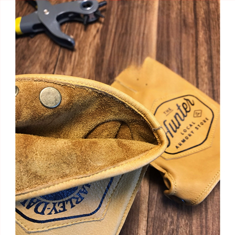 Motociklo pirmojo sluoksnio karvės odos motociklo vyriškos vairavimo retro važiavimo neslystančios moteriškos pusės pirštų pirštinės vasarai lauke