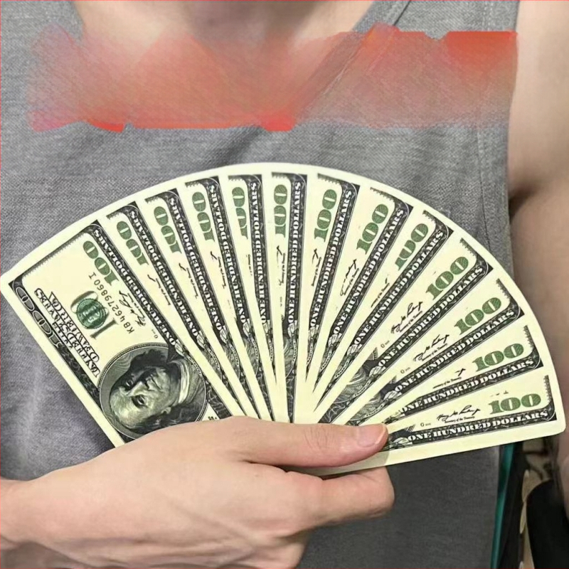 Dollar Bill Bikini Bar Dollar Small Fan Spongebob Dollar Bill Small Fan Kaasaskantav Uudsus Naljakas Käsiventilaator