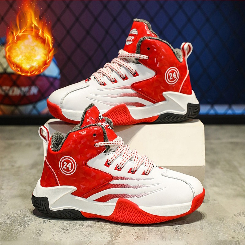 „Balabala Kobe No. 24“ krepšinio bateliai vyrams, vaikiški, 2023 m. žiemos nauji jaunimo vidurinės mokyklos sportiniai bateliai berniukams ir vaikams.