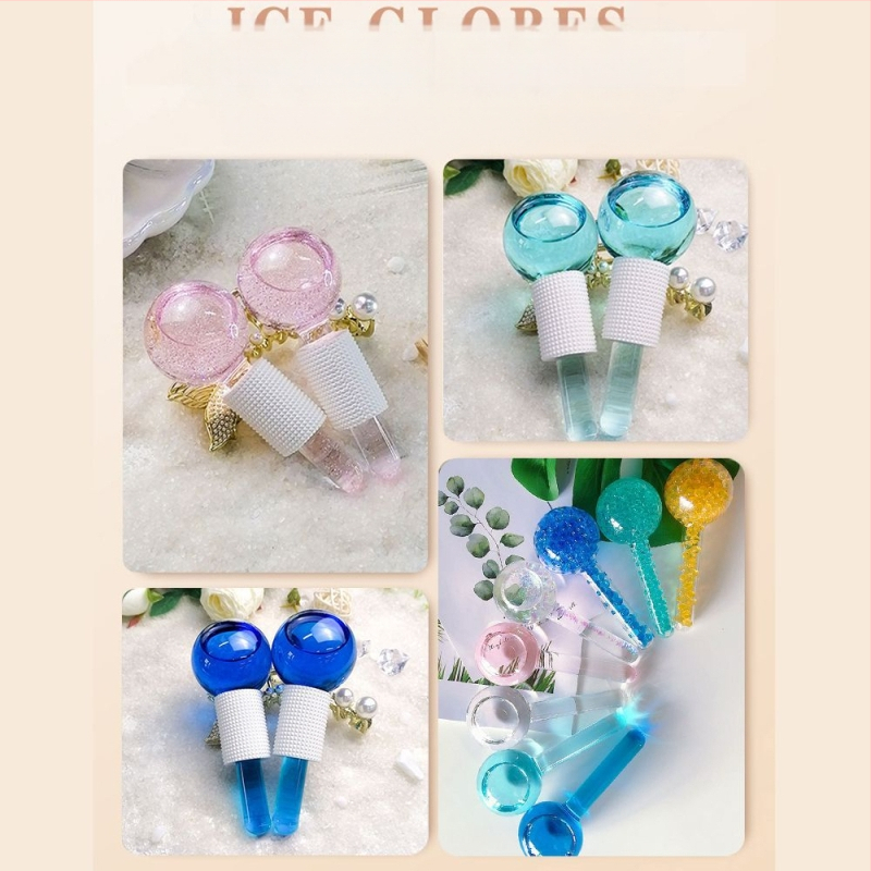 Ilu Essence silmalainepalli tutvustus näo jääkompress suur kristallkuul 2-pakk käepidemega massaaž kuum kompress