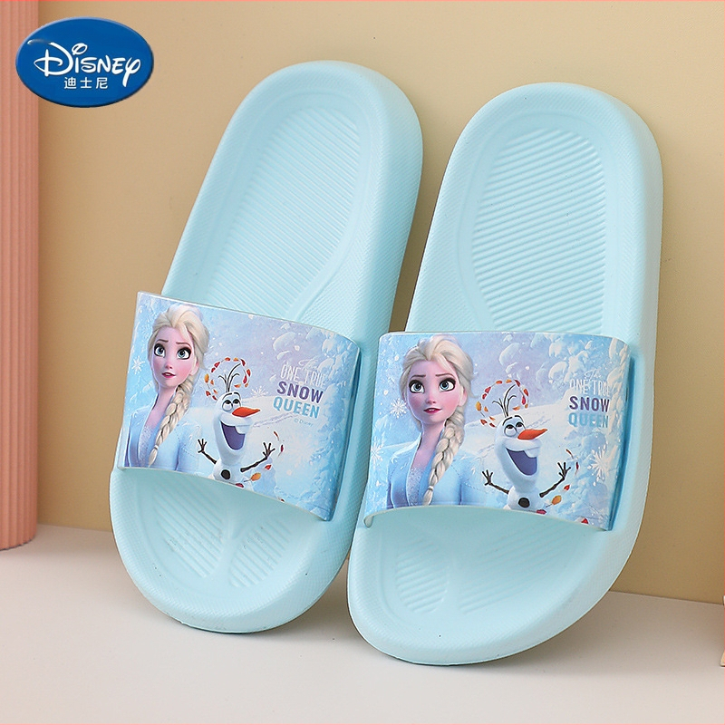 Jäätunud tüdrukute sussid suvised multifilmiprintsess Elsa Eva kerged sise- ja koduseks kasutamiseks mõeldud pehme põhjaga laste sussid