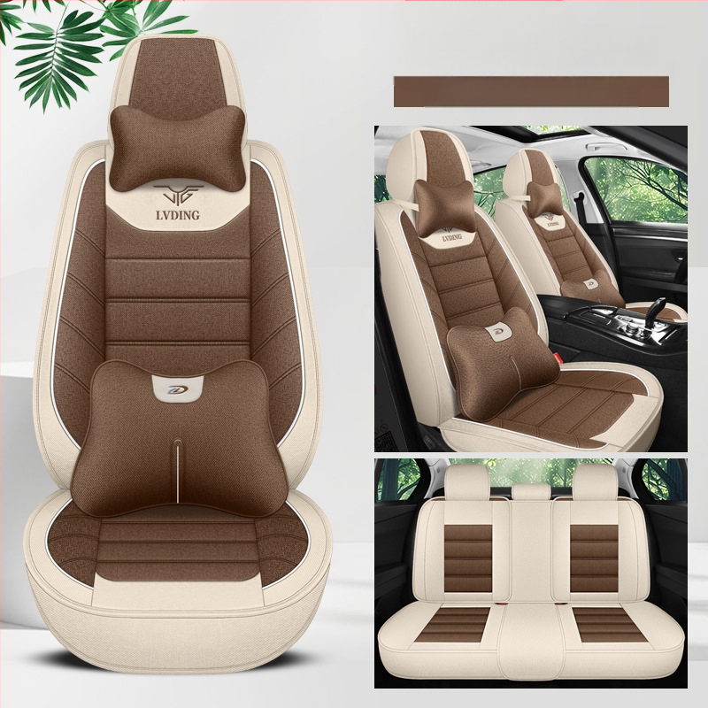 Nauja automobilio sėdynės pagalvėlė, keturių sezonų universali animacinių filmukų, apsupta lininio audinio sėdynės užvalkalo šaltinio gamykla, užsienio prekyba, didmeninė prekyba