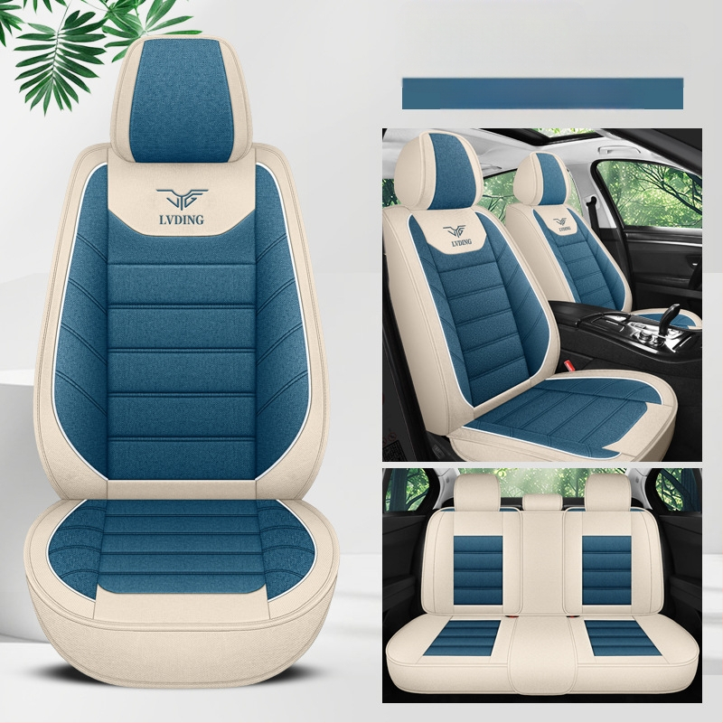Nauja automobilio sėdynės pagalvėlė, keturių sezonų universali animacinių filmukų, apsupta lininio audinio sėdynės užvalkalo šaltinio gamykla, užsienio prekyba, didmeninė prekyba