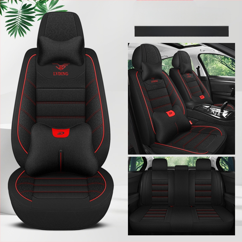 Nauja automobilio sėdynės pagalvėlė, keturių sezonų universali animacinių filmukų, apsupta lininio audinio sėdynės užvalkalo šaltinio gamykla, užsienio prekyba, didmeninė prekyba