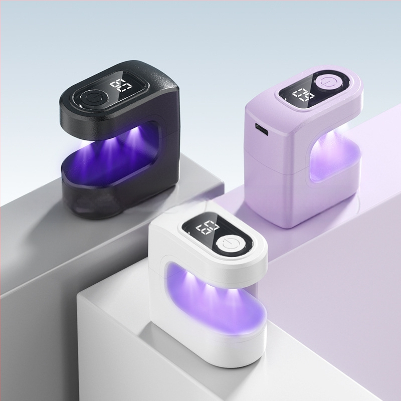 Nešiojama maža cukraus kubelio formos nagų lempa, mini greitai džiūstanti lempa, įkraunama fototerapijos mašina, nejuoduojanti rankinė lempa