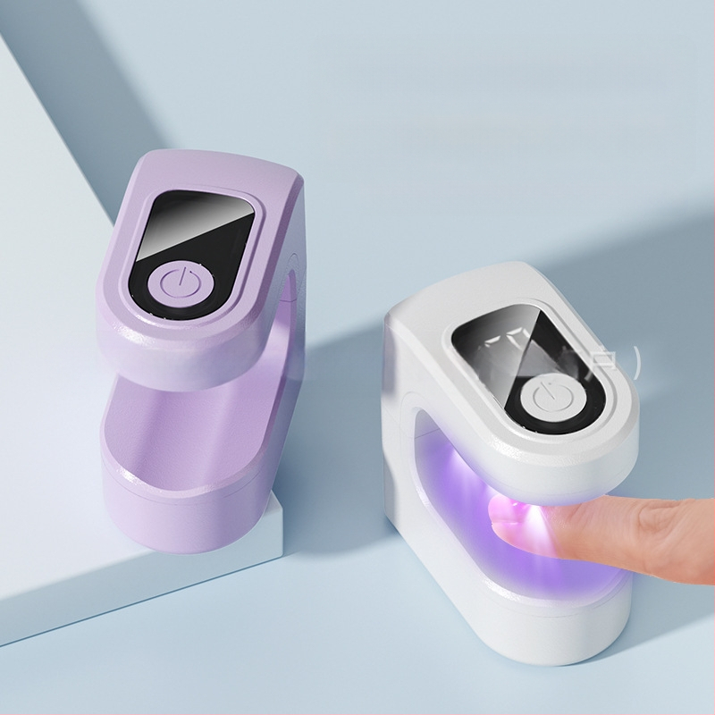 Nešiojama maža cukraus kubelio formos nagų lempa, mini greitai džiūstanti lempa, įkraunama fototerapijos mašina, nejuoduojanti rankinė lempa