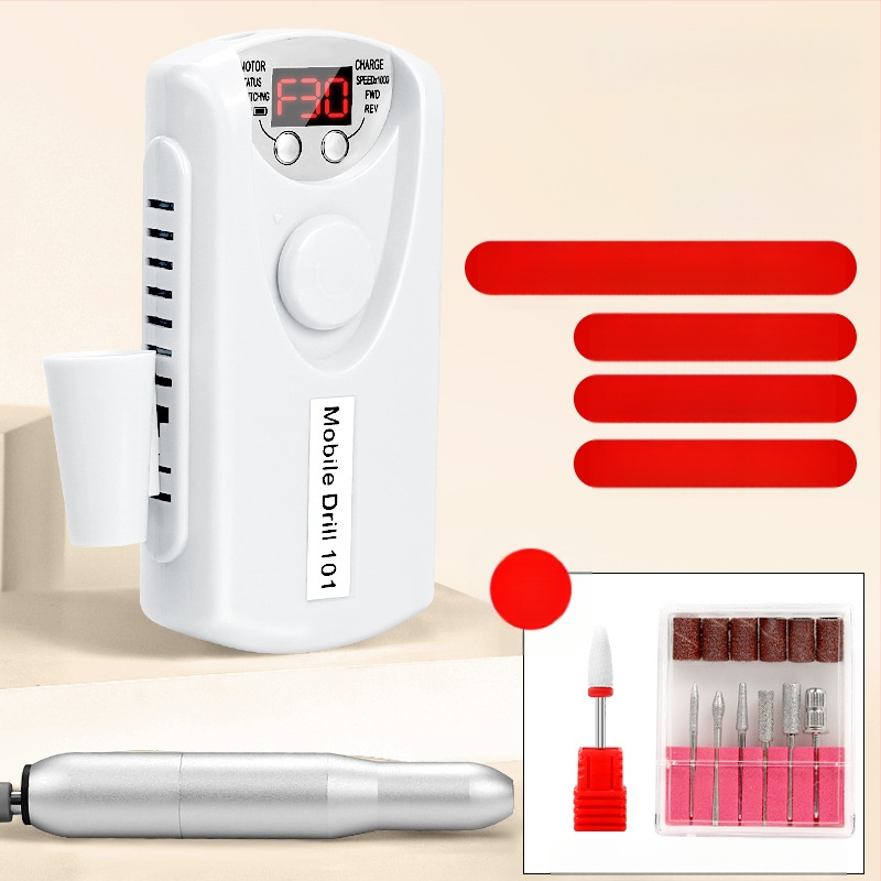 Nagų šlifuoklis nedega, įkraunamas nagų šalinimo įrankis, profesionalus nagų šalinimo šlifavimo antgalis, nešiojamas elektrinis nagų šlifuoklis