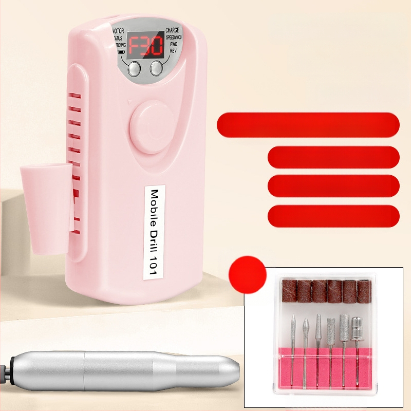 Nagų šlifuoklis nedega, įkraunamas nagų šalinimo įrankis, profesionalus nagų šalinimo šlifavimo antgalis, nešiojamas elektrinis nagų šlifuoklis