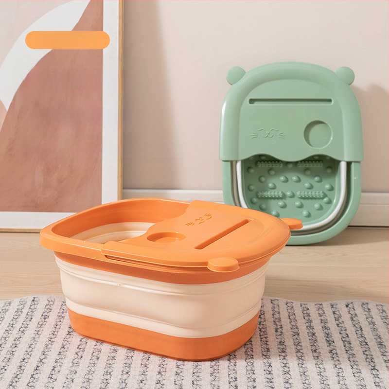 Sveikatos masažas Buitinė sulankstoma pėdų vonios kibiras Tarpvalstybinė gilinamoji pėdų vonia Didelė nešiojama pėdų vonia, taupanti vietą