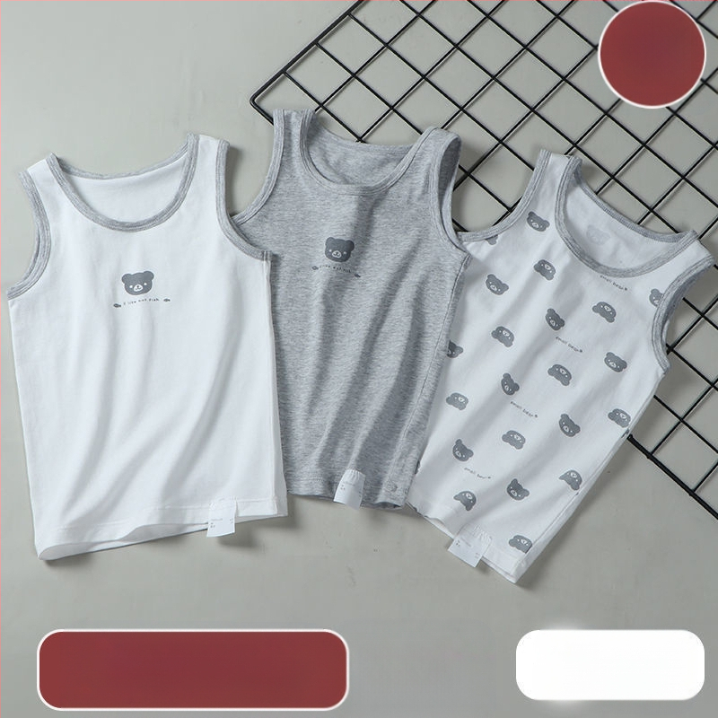 Ljetna pamučna pidžama za dječake bez rukava, tanka unutarnja majica s remenom za trbuh, za bebe i male dječake