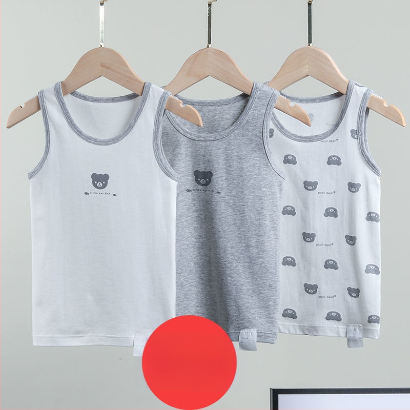 Ljetna pamučna pidžama za dječake bez rukava, tanka unutarnja majica s remenom za trbuh, za bebe i male dječake