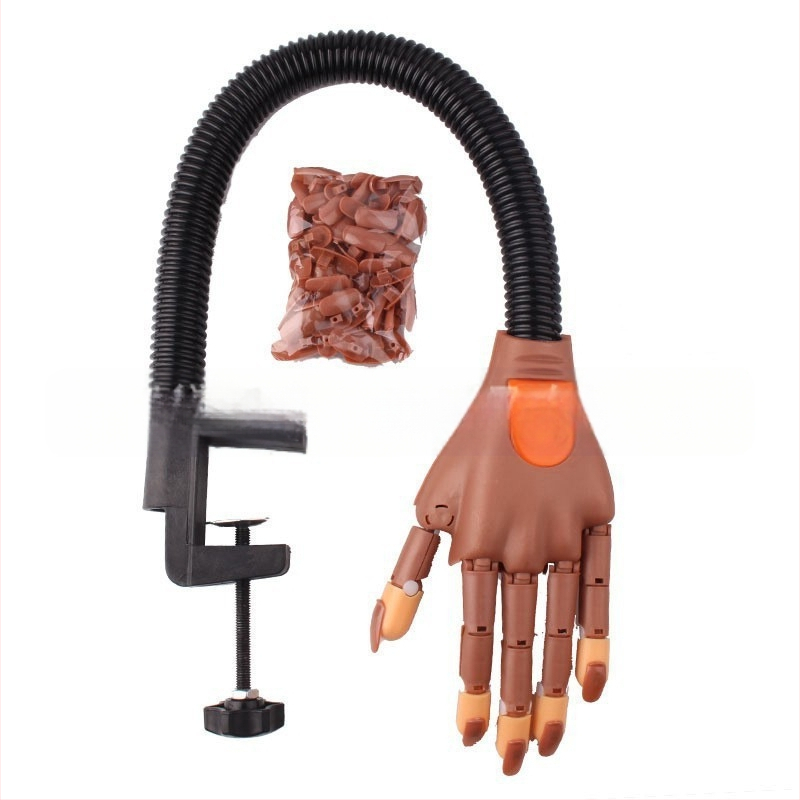 Tarpvalstybinis manikiūro atlikimas. Protezinė ranka. Lankstus, judantis sąnario modelis. Protezinė ranka. 100 vinių.