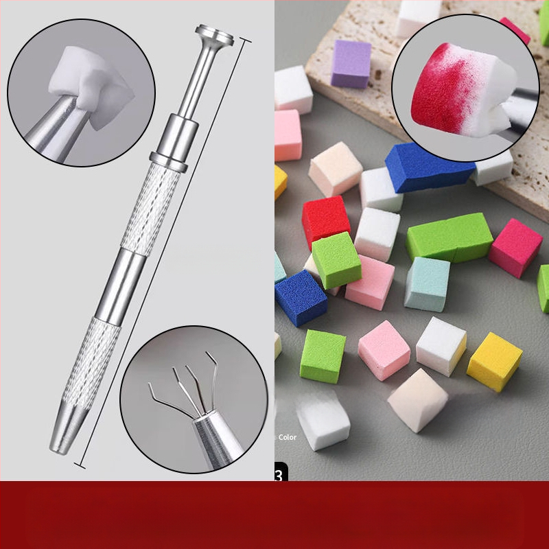 Nagų dailės medvilnės nagų salono įrankiai Nauji profesionalūs gradiento nagų dailės purškimo įrankiai Gradiento pieštukas Pat Pat