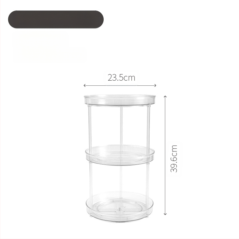 „Delun“ laikymo lentynėlė, permatoma kosmetika, besisukanti laikymo lentynėlė, vonios kambario tualetinis staliukas, stalinis kvepalai, odos priežiūros priemonės