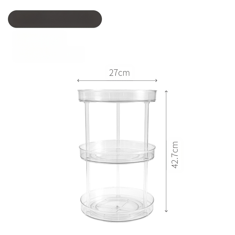 „Delun“ laikymo lentynėlė, permatoma kosmetika, besisukanti laikymo lentynėlė, vonios kambario tualetinis staliukas, stalinis kvepalai, odos priežiūros priemonės