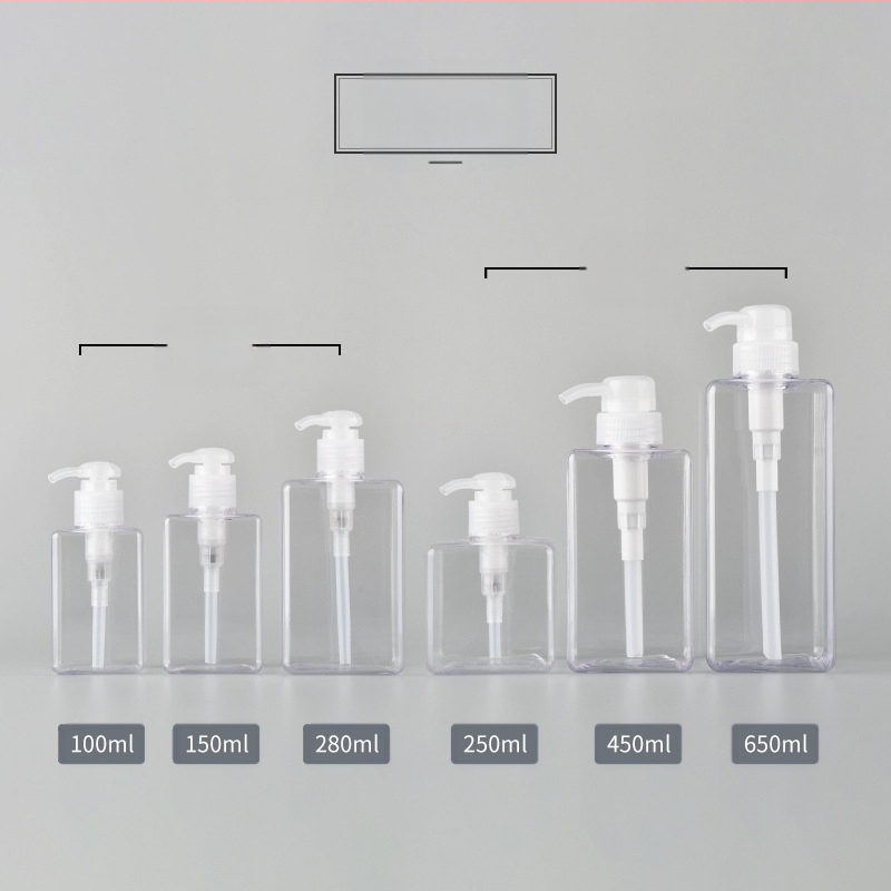 petg 100ml250 kvadratinių losjono buteliukų odos priežiūros priemonių dušo želės buteliukų šampūno losjono buteliukų kelioninių sub-išpilstymo buteliukų