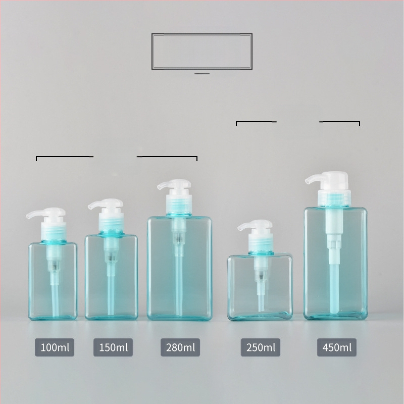 petg 100ml250 kvadratinių losjono buteliukų odos priežiūros priemonių dušo želės buteliukų šampūno losjono buteliukų kelioninių sub-išpilstymo buteliukų