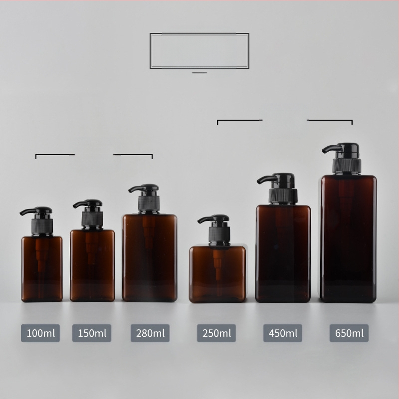 petg 100ml250 kvadratinių losjono buteliukų odos priežiūros priemonių dušo želės buteliukų šampūno losjono buteliukų kelioninių sub-išpilstymo buteliukų