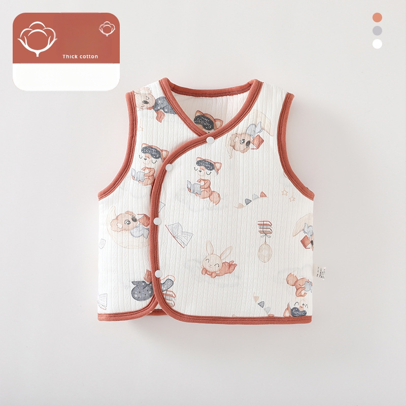 Dječji prsluk za jesen i zimu, vanjska odjeća, prsluk za novorođenčad protiv štetočina, jesen i zima, debeli dječji prsluk tipa A, topla unutarnja odjeća