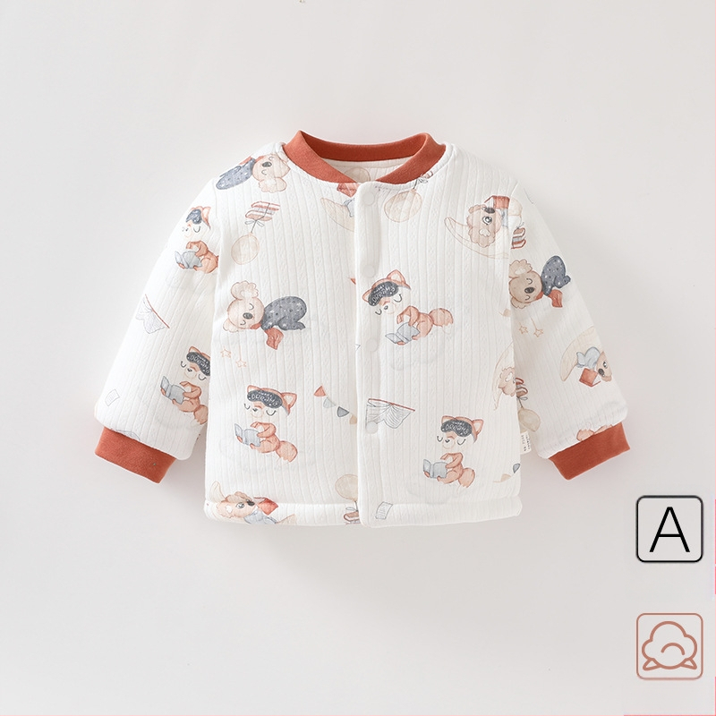 Vastsündinud beebi riided sügis-talv puuvillane soe pluus vastsündinu puuvillane kevad- ja sügismantel sügisriided