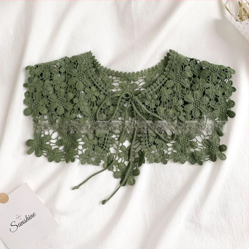 Korejiešu stila mežģīņu doba šalle, sieviešu stilīga, universāla, maza jostasvieta, viltus apkakles dekorēšana vairumtirdzniecībā