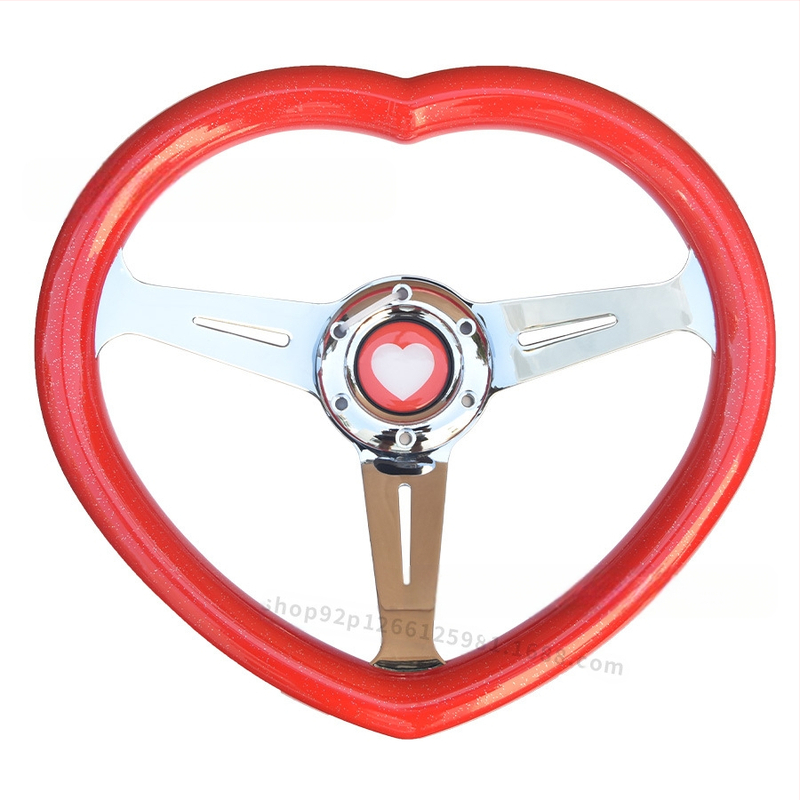 Automobilio modifikuotas širdies formos vairas JDM modifikuoto stiliaus universalus lenktyninis asmeninis vairas populiarus populiarus modelis