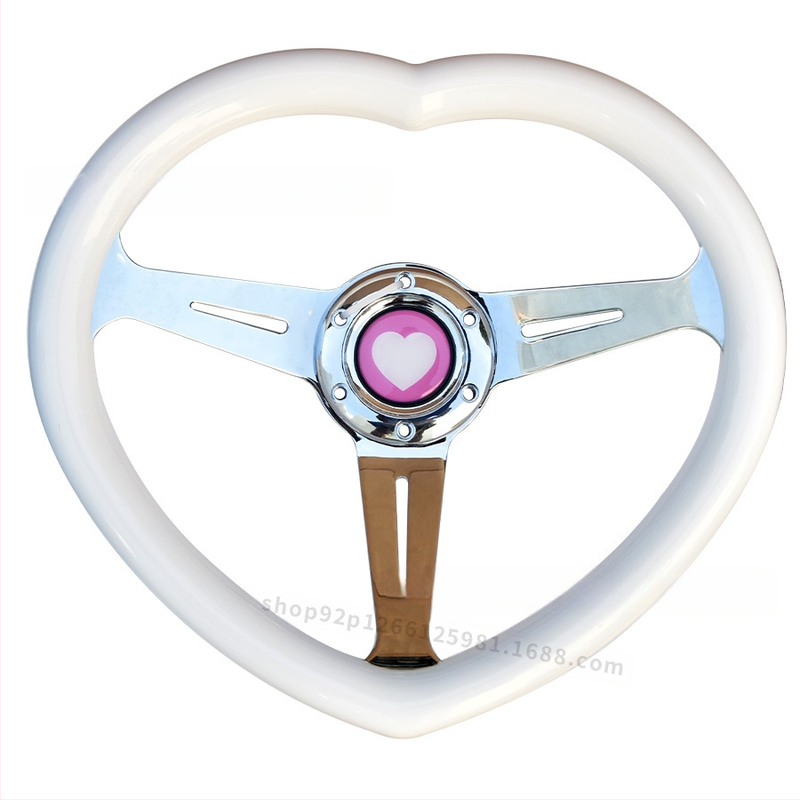 Automobilio modifikuotas širdies formos vairas JDM modifikuoto stiliaus universalus lenktyninis asmeninis vairas populiarus populiarus modelis