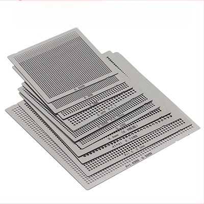 BGA istutusplekist võrk istutuskuul terasest võrk 10/27 tükki otseküttega universaalne terasvõrk arvutikiibi hooldus universaalne võrk