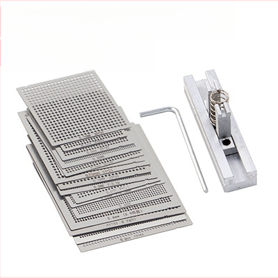 BGA istutusplekist võrk istutuskuul terasest võrk 10/27 tükki otseküttega universaalne terasvõrk arvutikiibi hooldus universaalne võrk