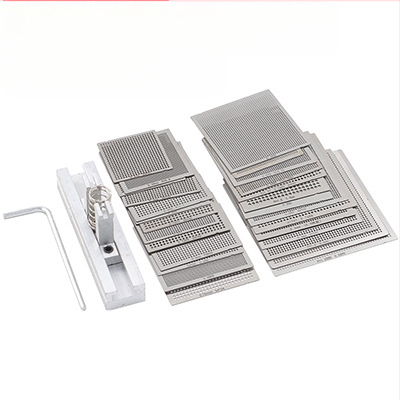 BGA istutusplekist võrk istutuskuul terasest võrk 10/27 tükki otseküttega universaalne terasvõrk arvutikiibi hooldus universaalne võrk