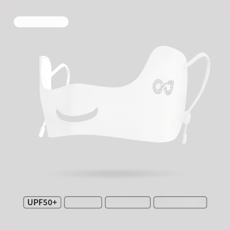 Suvine õhuke hingav jääsiidist mask õues kasutamiseks mõeldud ultraviolettkiirgusevastane kolmemõõtmeline silmanurga päikesekaitsekreem