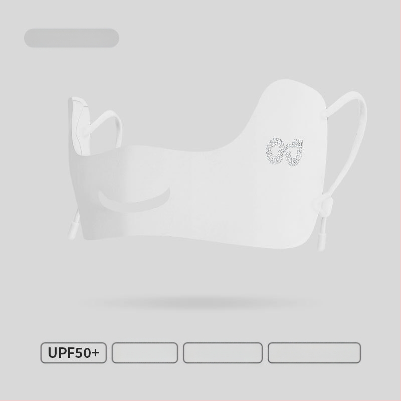 Suvine õhuke hingav jääsiidist mask õues kasutamiseks mõeldud ultraviolettkiirgusevastane kolmemõõtmeline silmanurga päikesekaitsekreem