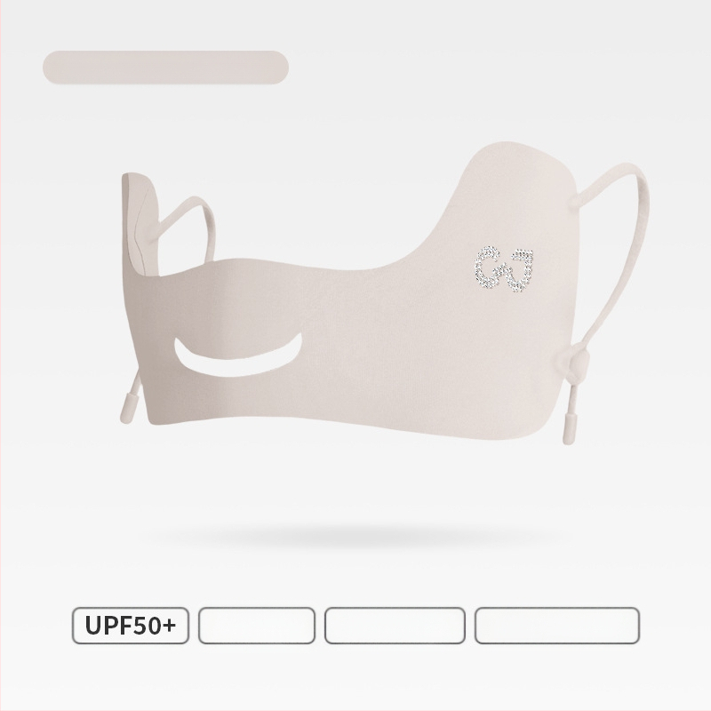 Suvine õhuke hingav jääsiidist mask õues kasutamiseks mõeldud ultraviolettkiirgusevastane kolmemõõtmeline silmanurga päikesekaitsekreem