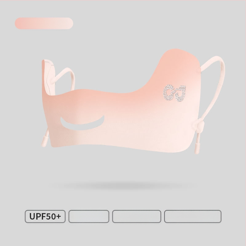 Suvine õhuke hingav jääsiidist mask õues kasutamiseks mõeldud ultraviolettkiirgusevastane kolmemõõtmeline silmanurga päikesekaitsekreem