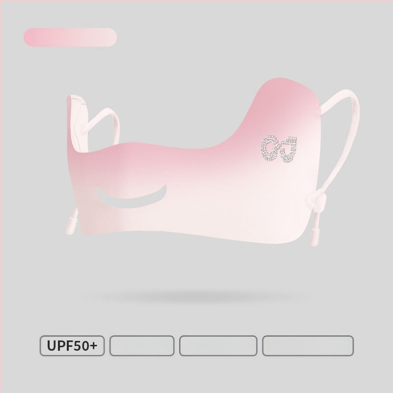 Suvine õhuke hingav jääsiidist mask õues kasutamiseks mõeldud ultraviolettkiirgusevastane kolmemõõtmeline silmanurga päikesekaitsekreem