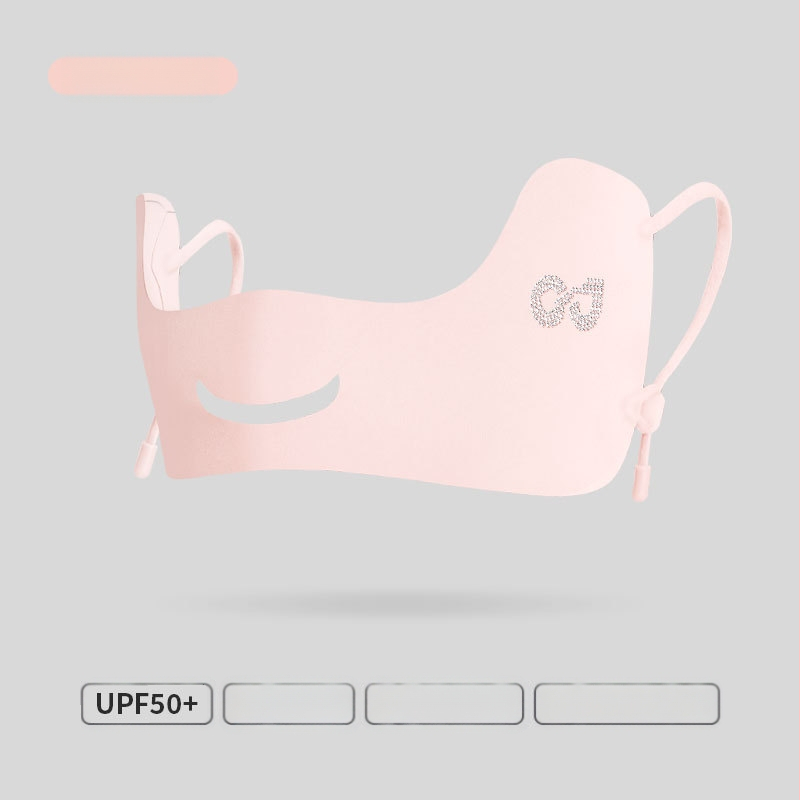 Suvine õhuke hingav jääsiidist mask õues kasutamiseks mõeldud ultraviolettkiirgusevastane kolmemõõtmeline silmanurga päikesekaitsekreem