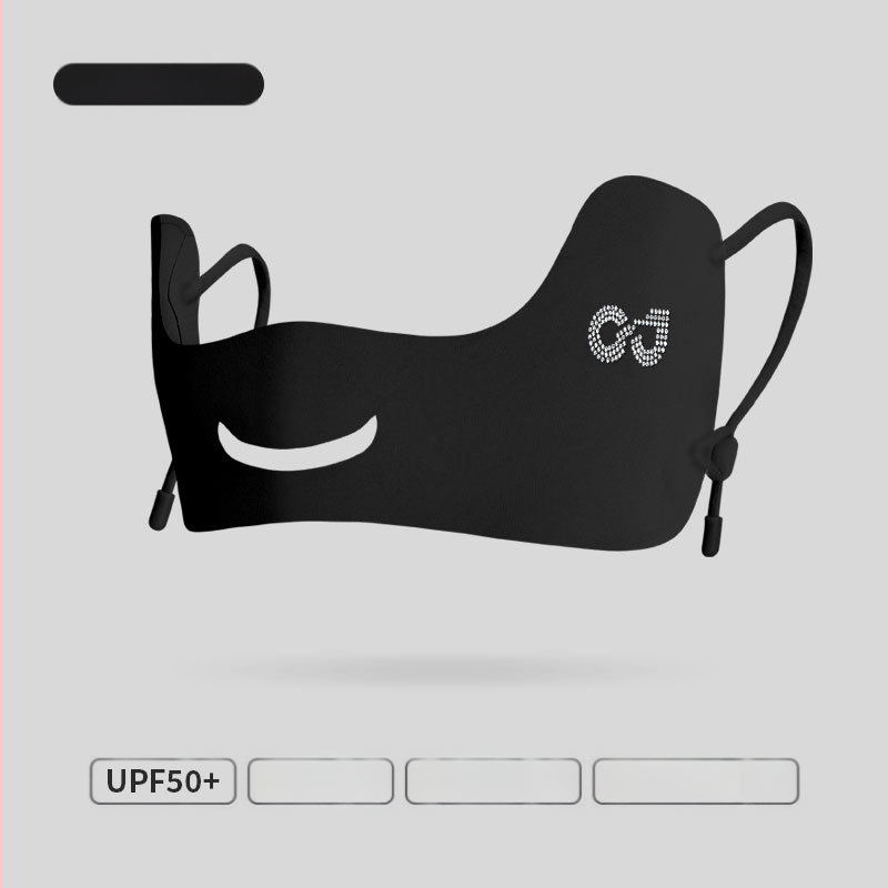 Suvine õhuke hingav jääsiidist mask õues kasutamiseks mõeldud ultraviolettkiirgusevastane kolmemõõtmeline silmanurga päikesekaitsekreem