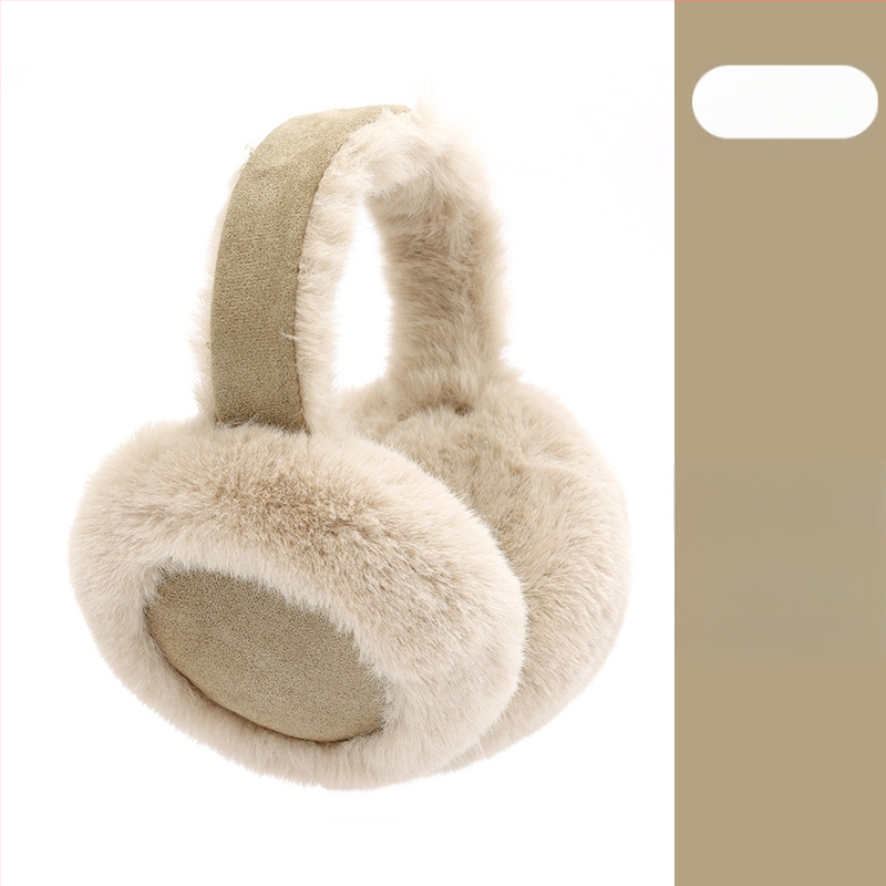 Sügisesed ja talvised plüüsist kõrvaklapid naistele, plüüsist kõrvaklapid, seemisnahast kõrvasoojendajad, tuulekindlad kõrvakaitsed, kõrvapadjad, külmakindlad ja soojad kõrvaklapid