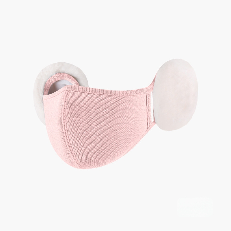 Sügis- ja talvemask naistele, värviline, armas, pehmest materjalist kõrvakaitse, stereo salendav, pilvega soe mask, kõrvakaitse 2-ühes