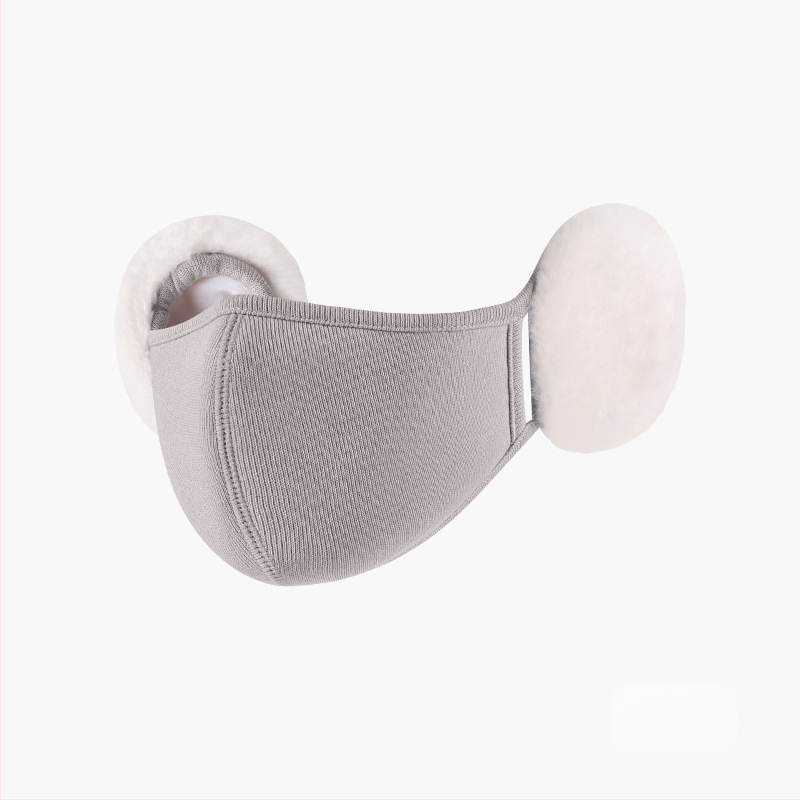 Sügis- ja talvemask naistele, värviline, armas, pehmest materjalist kõrvakaitse, stereo salendav, pilvega soe mask, kõrvakaitse 2-ühes