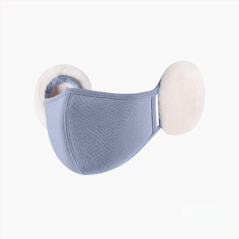 Sügis- ja talvemask naistele, värviline, armas, pehmest materjalist kõrvakaitse, stereo salendav, pilvega soe mask, kõrvakaitse 2-ühes