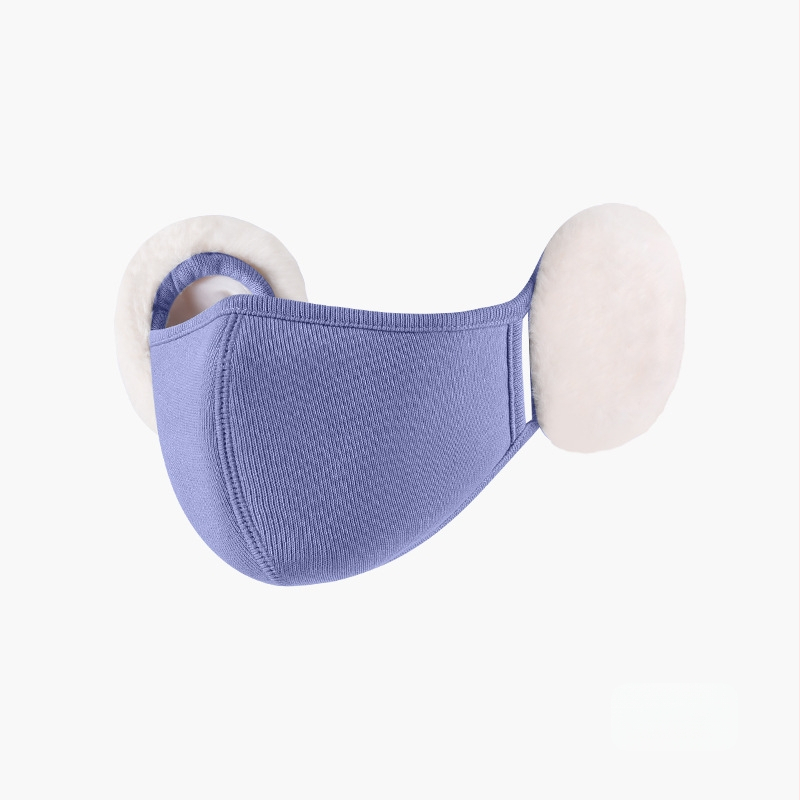 Sügis- ja talvemask naistele, värviline, armas, pehmest materjalist kõrvakaitse, stereo salendav, pilvega soe mask, kõrvakaitse 2-ühes