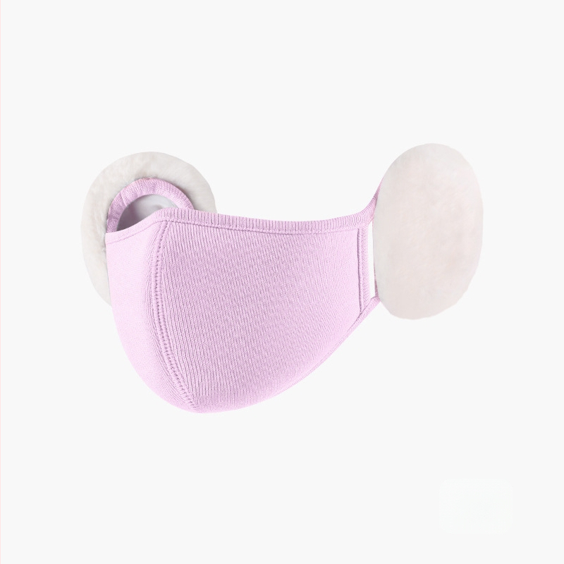 Sügis- ja talvemask naistele, värviline, armas, pehmest materjalist kõrvakaitse, stereo salendav, pilvega soe mask, kõrvakaitse 2-ühes